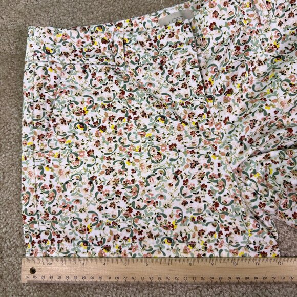 Loft Outlet Womens Shorts Size 4 Floral Print 100% Cotton Pockets 4" Inseam E758 - Picture 9 of 10